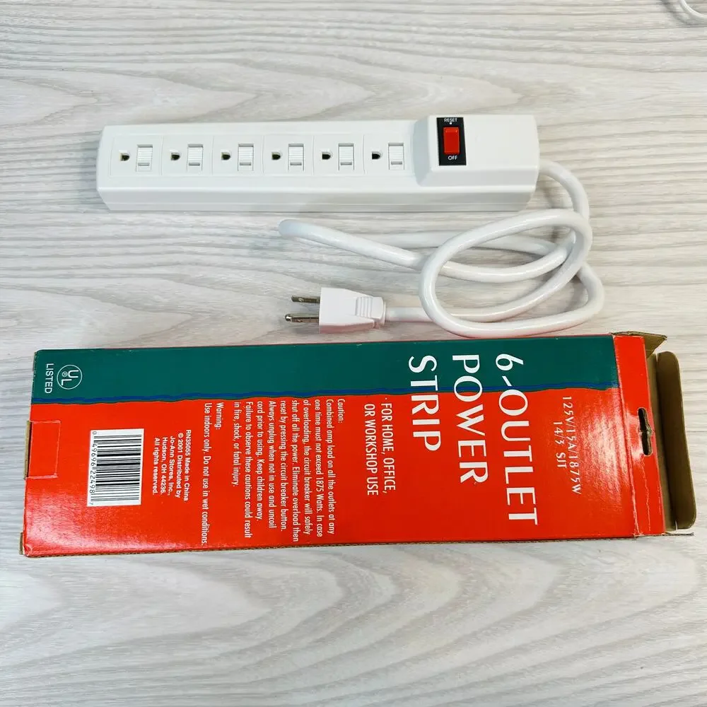 Santa's Workbench Collection Christmas Village Accessories Cord Power Strip Bulb